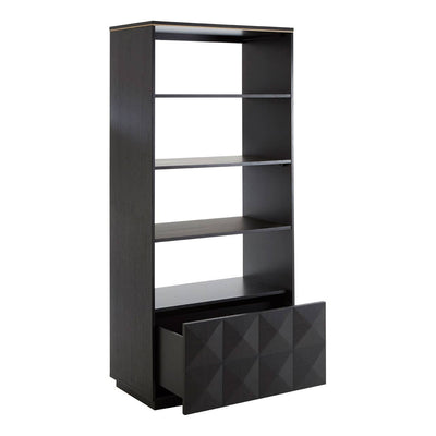 Noosa & Co. Living Diamond Oak Veneer Shelf Unit. House of Isabella UK