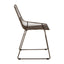 District Bronze Metal Wire Tapered Wire Chair.