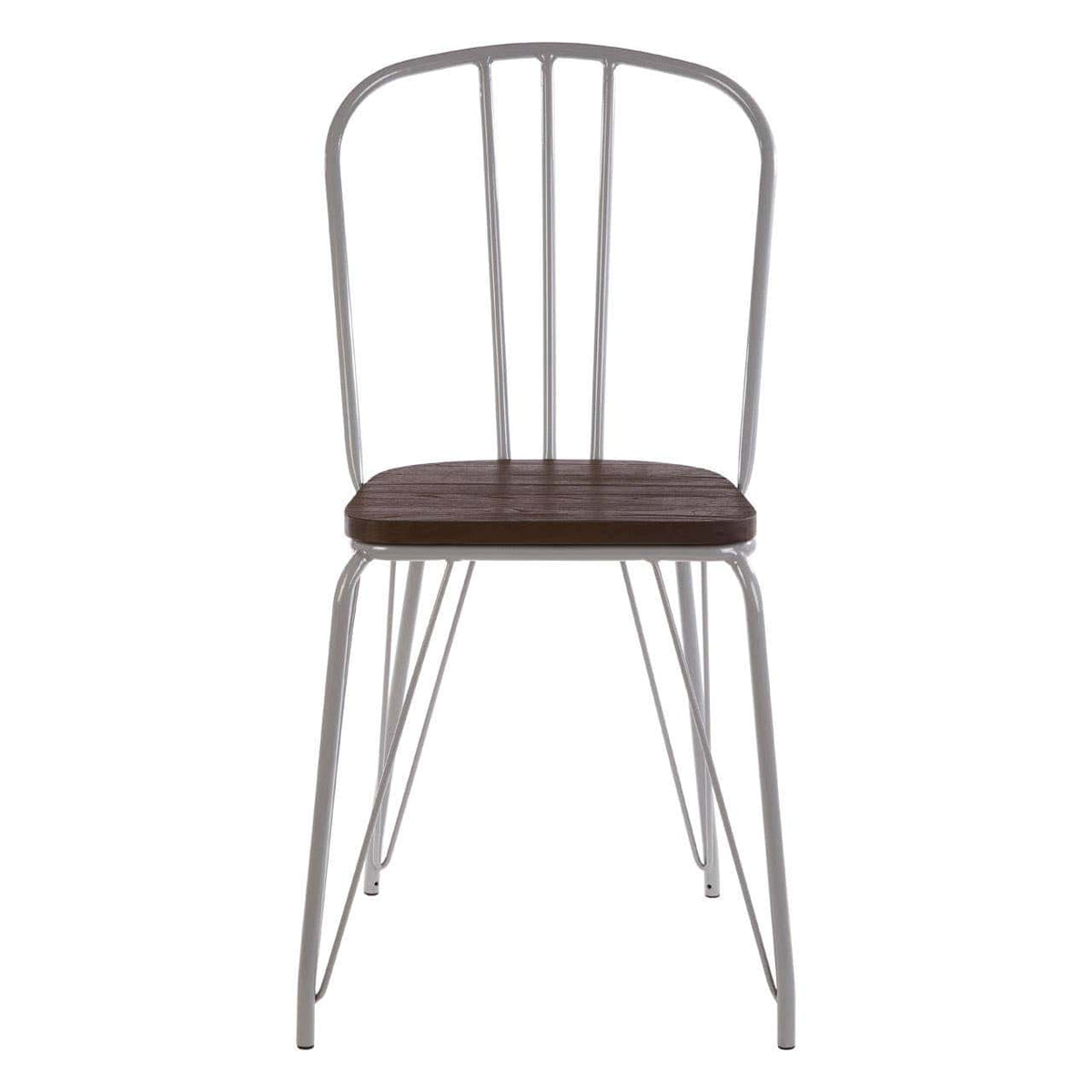 District Grey Metal And Elm Wood Chair.