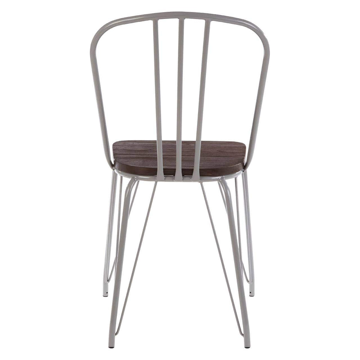 District Grey Metal And Elm Wood Chair.