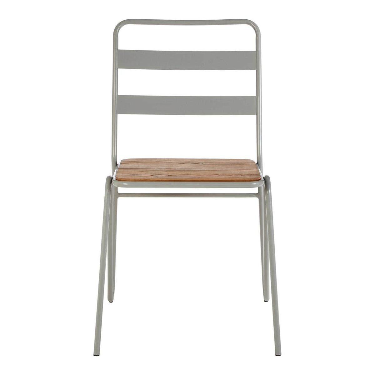 District Grey Metal And Elm Wood Chair.