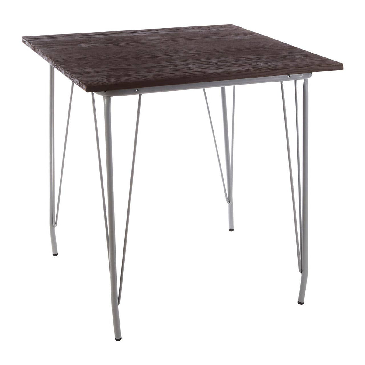District Grey Metal And Elm Wood Table.