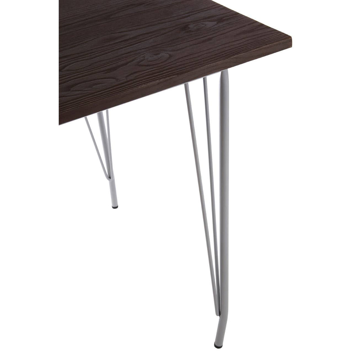 District Grey Metal And Elm Wood Table.