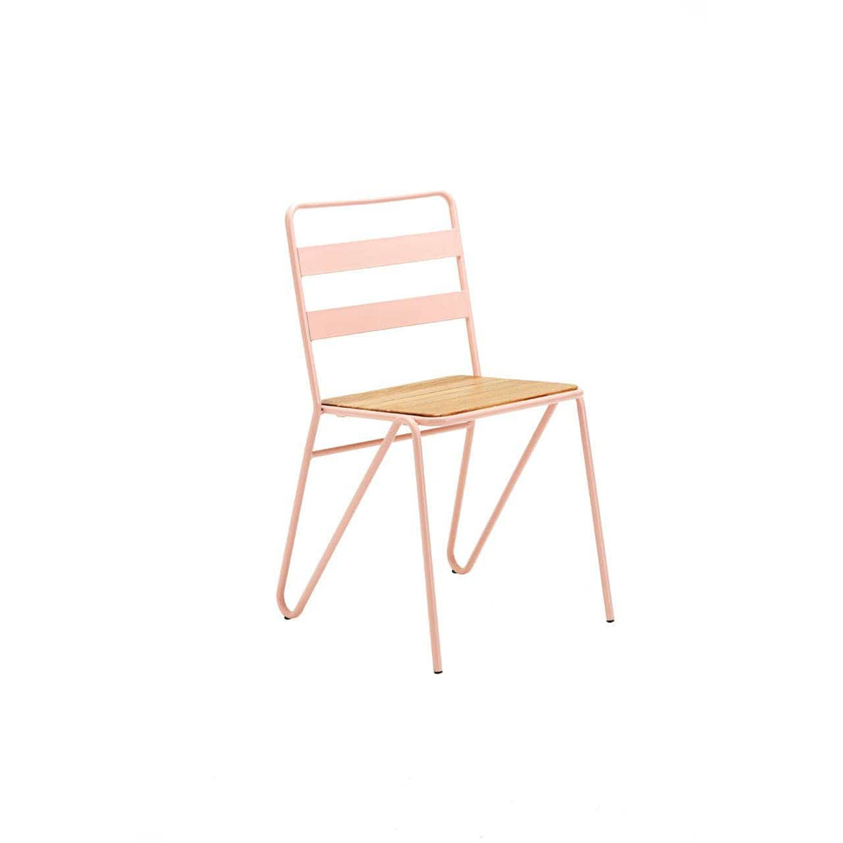District Pink Metal Chair.