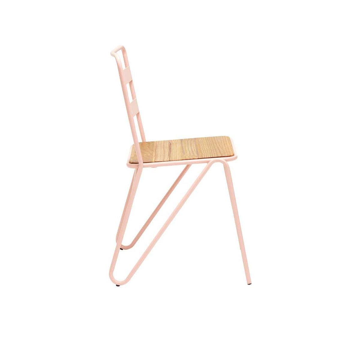 District Pink Metal Chair.