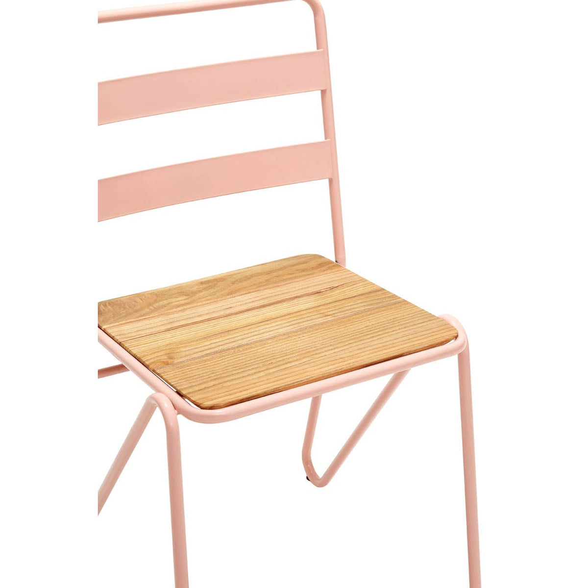 District Pink Metal Chair.