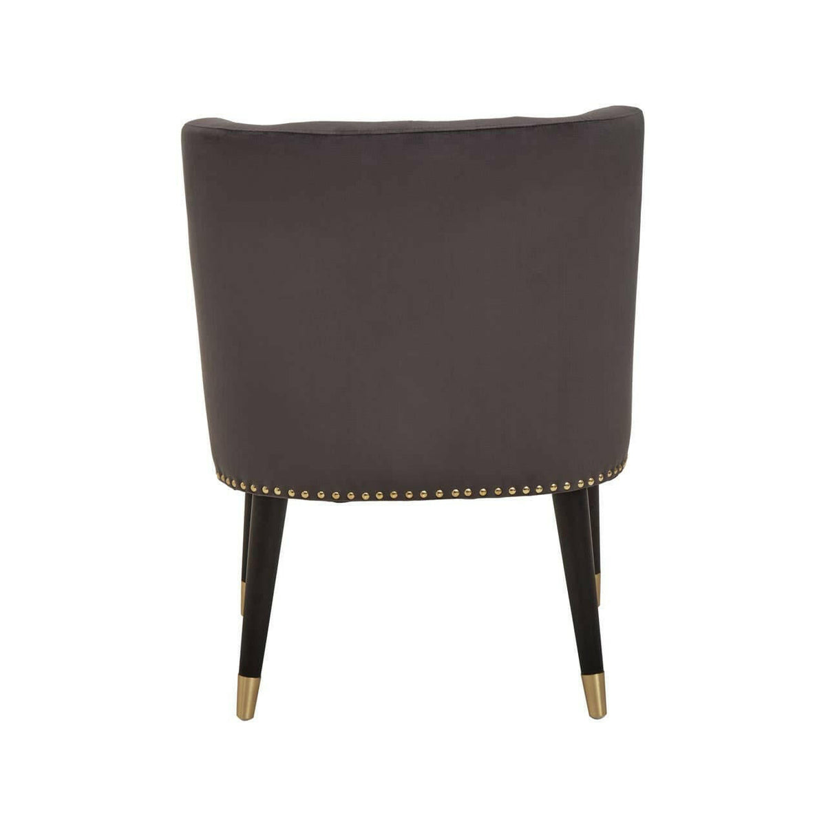 Doucet Stone Grey Chair With Black Legs.