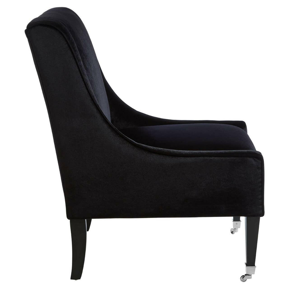 Downton Black Velvet Chair.