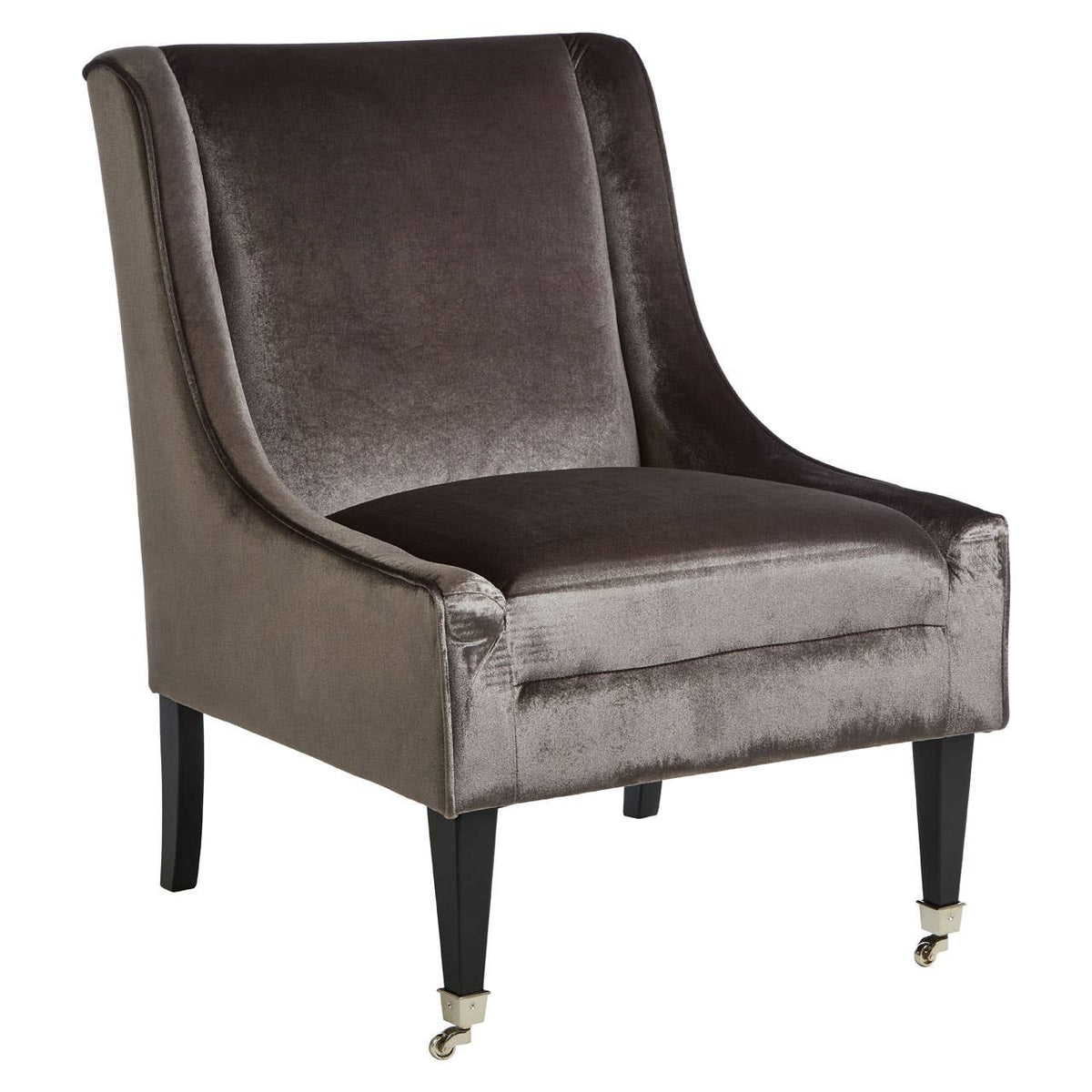Downton Grey Velvet Chair.