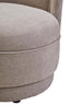 Noosa & Co. Living Drake Taupe Chenille Curved Chair House of Isabella UK