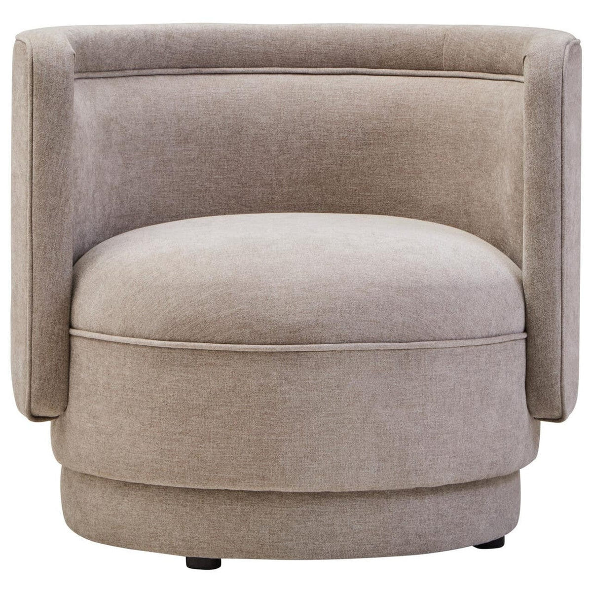 Noosa & Co. Living Drake Taupe Chenille Curved Chair House of Isabella UK