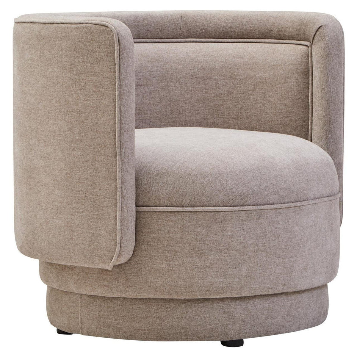 Noosa & Co. Living Drake Taupe Chenille Curved Chair House of Isabella UK