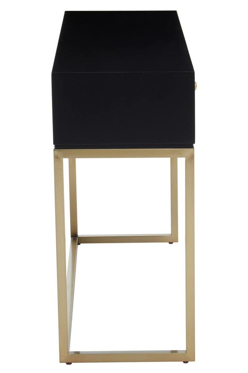 Noosa & Co. Living Dumas Black and White Console Table with Drawers House of Isabella UK