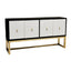 Noosa & Co. Living Dumas Black and White Four Door Sideboard House of Isabella UK
