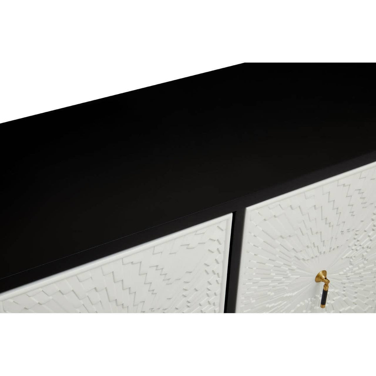 Noosa & Co. Living Dumas Black and White Four Door Sideboard House of Isabella UK