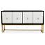 Noosa & Co. Living Dumas Black and White Four Door Sideboard House of Isabella UK