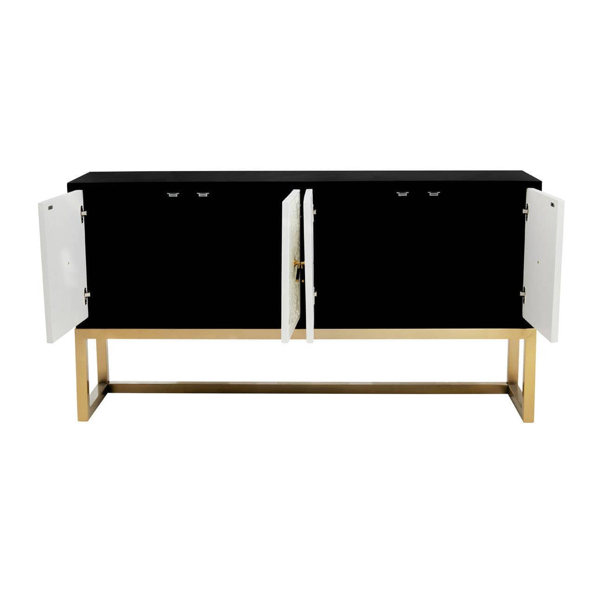 Noosa & Co. Living Dumas Black and White Four Door Sideboard House of Isabella UK