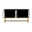 Noosa & Co. Living Dumas Black and White Four Door Sideboard House of Isabella UK