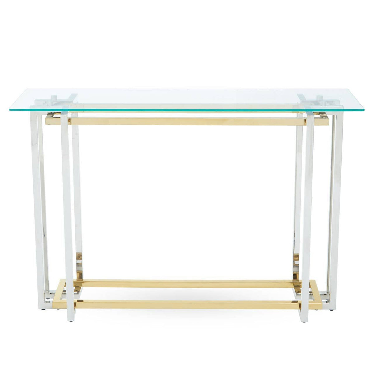 Noosa & Co. Living Elino Silver and Gold Console Table House of Isabella UK