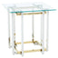 Noosa & Co. Living Elino Silver and Gold Side Table House of Isabella UK