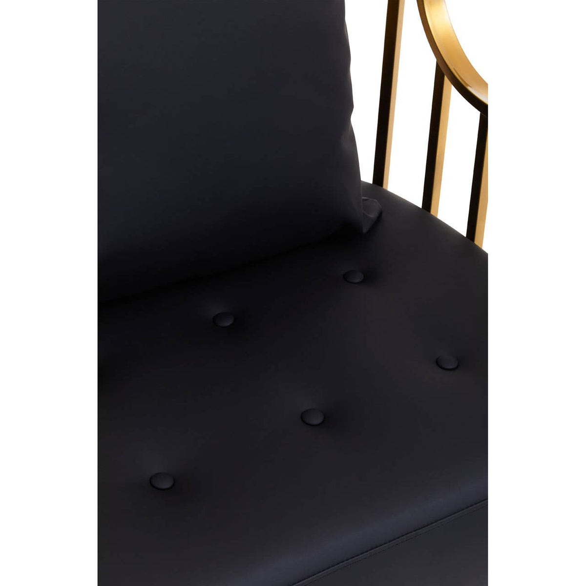 Eliza Brushed Gold Dome Cage Chair.