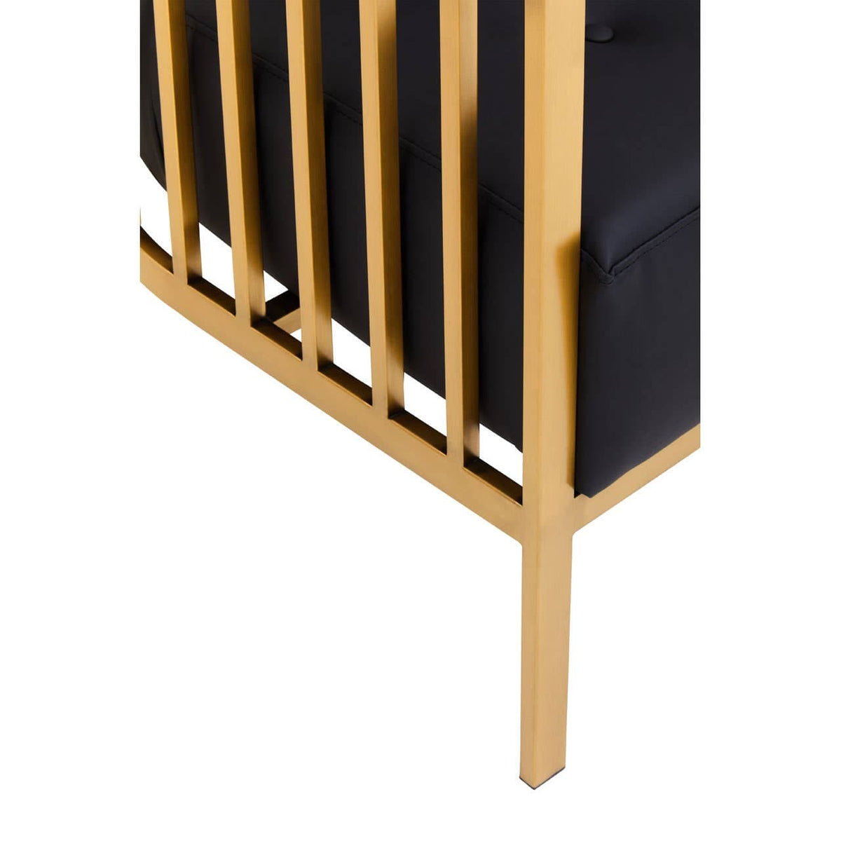 Eliza Brushed Gold Dome Cage Chair.