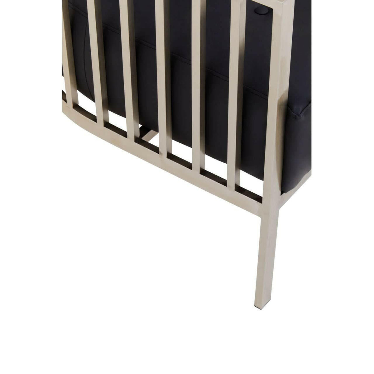 Eliza Brushed Silver Dome Cage Chair.