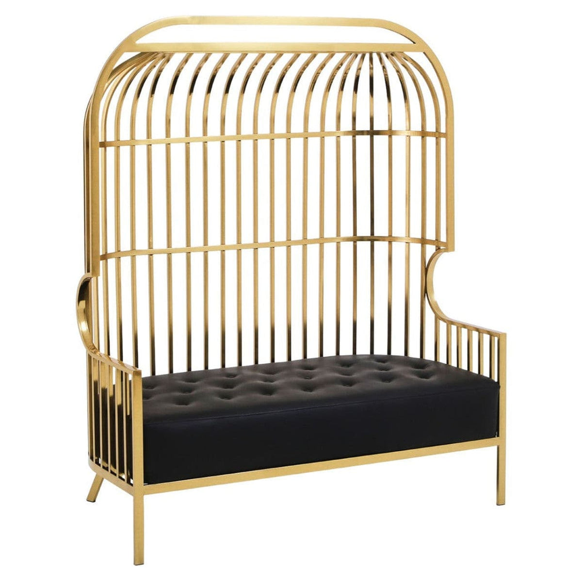 Noosa & Co. Living Eliza Gold Dome Cage Two Seat Sofa House of Isabella UK