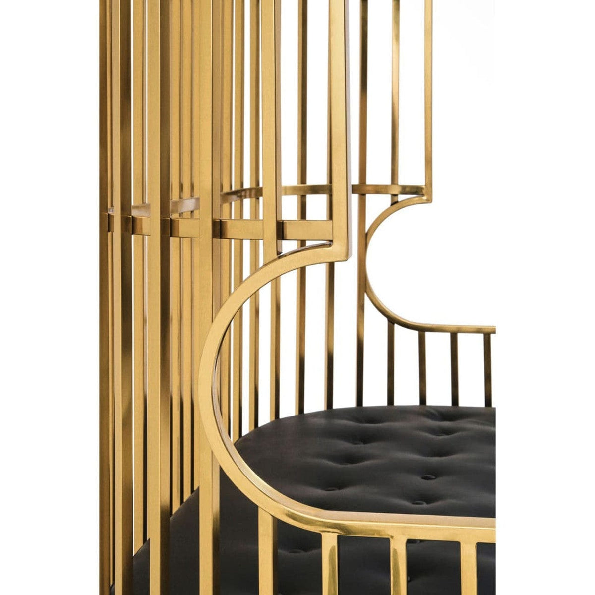 Noosa & Co. Living Eliza Gold Dome Cage Two Seat Sofa House of Isabella UK