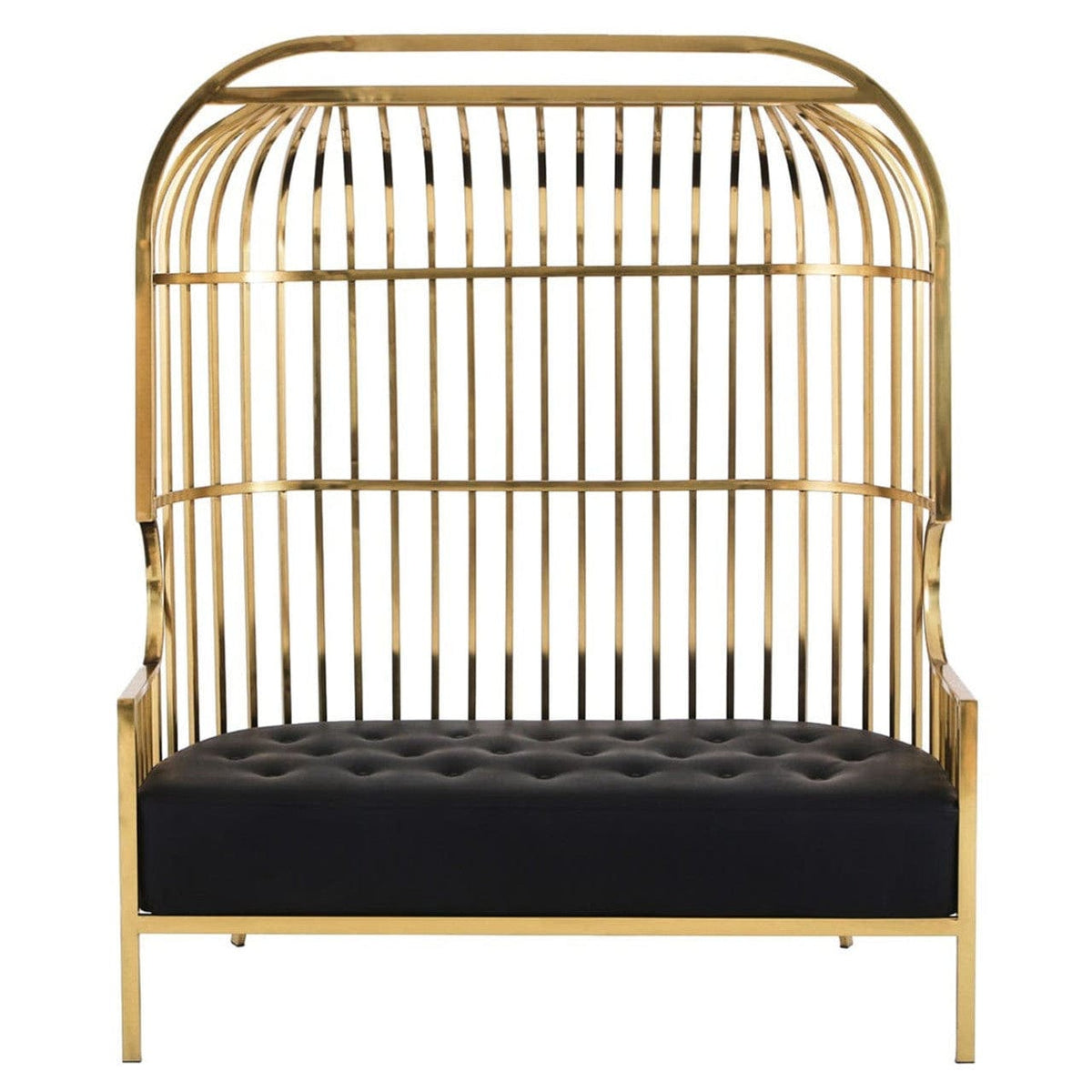Noosa & Co. Living Eliza Gold Dome Cage Two Seat Sofa House of Isabella UK