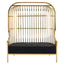 Noosa & Co. Living Eliza Gold Dome Cage Two Seat Sofa House of Isabella UK