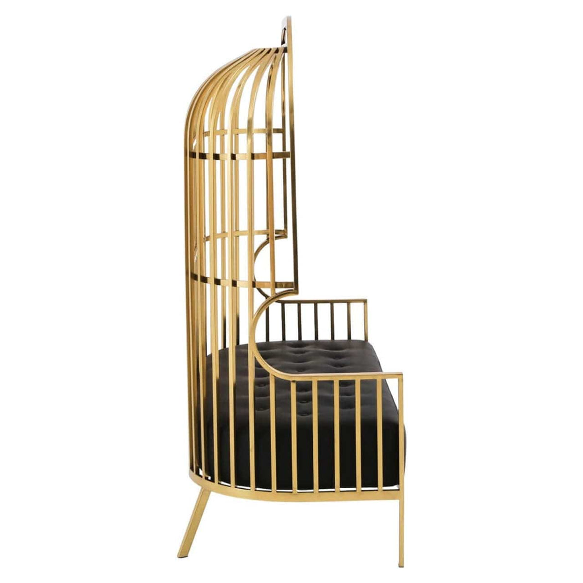 Noosa & Co. Living Eliza Gold Dome Cage Two Seat Sofa House of Isabella UK