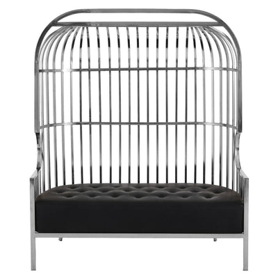 Noosa & Co. Living Eliza Two Seat Dome Cage Silver Sofa House of Isabella UK