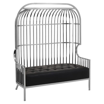 Noosa & Co. Living Eliza Two Seat Dome Cage Silver Sofa House of Isabella UK