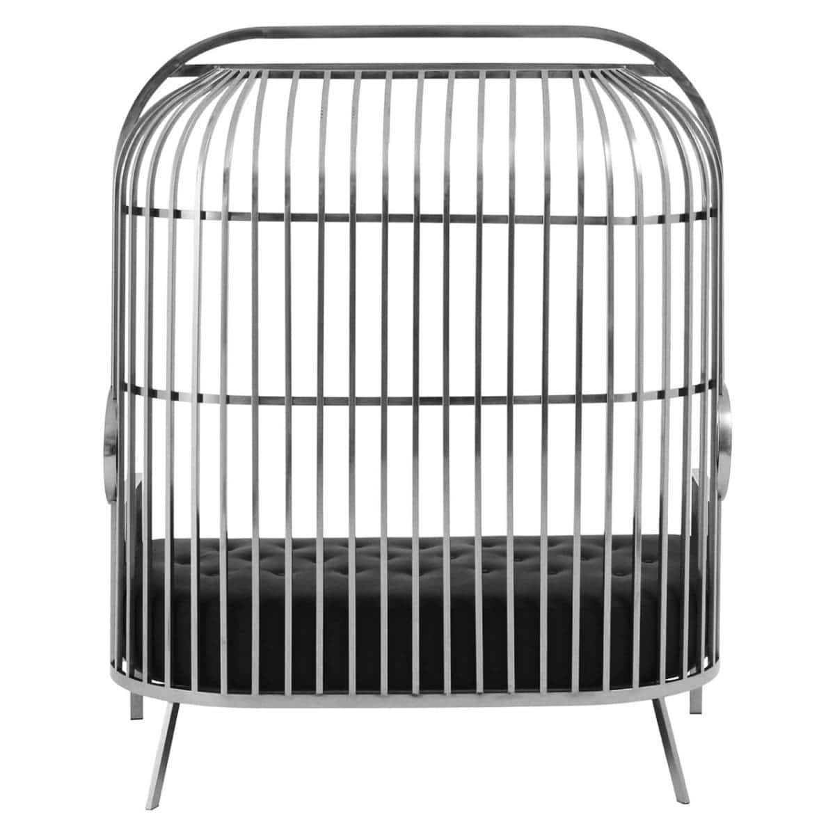 Noosa & Co. Living Eliza Two Seat Dome Cage Silver Sofa House of Isabella UK