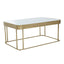 Noosa & Co. Living Ella Gold Coffee Table with Mirror Top House of Isabella UK