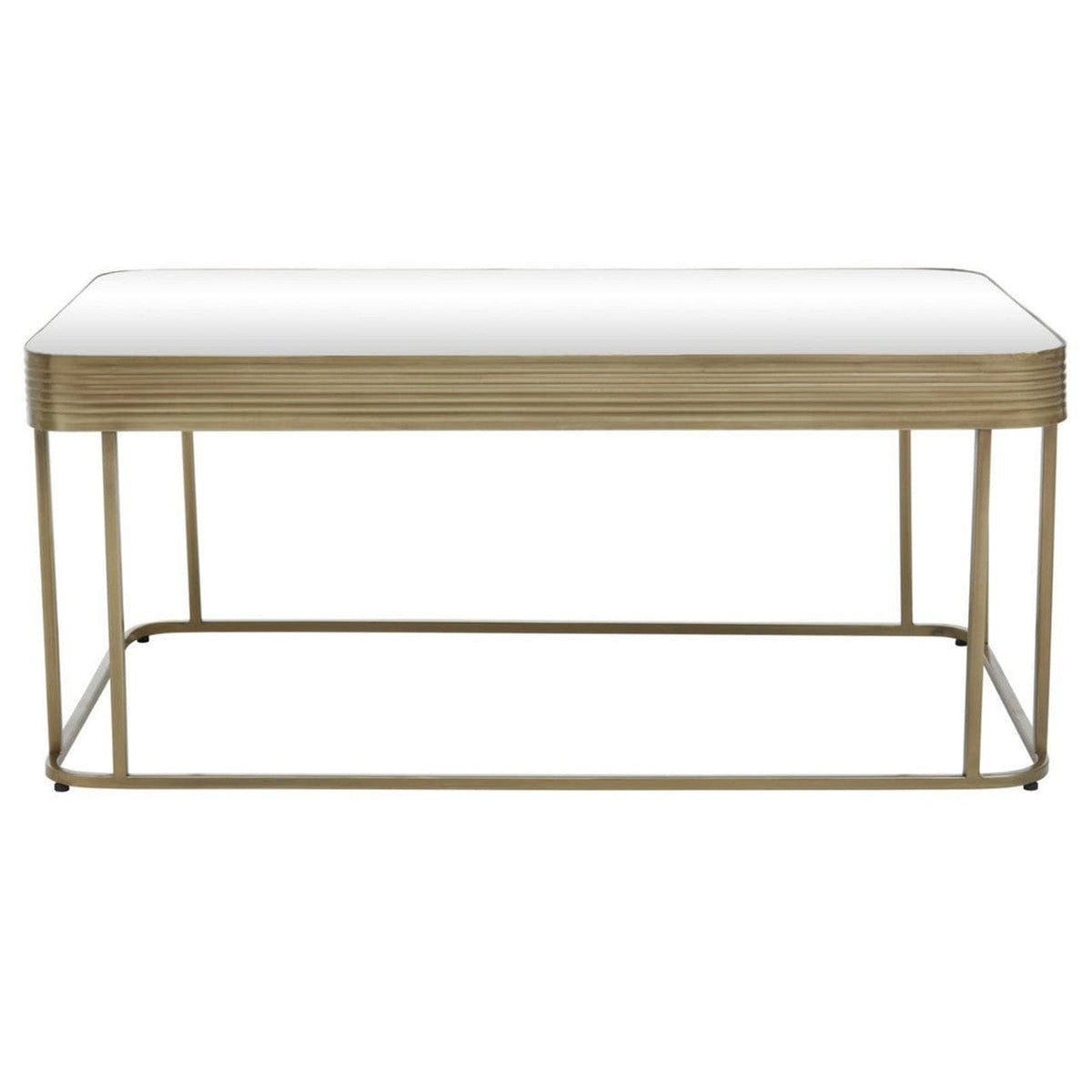 Noosa & Co. Living Ella Gold Coffee Table with Mirror Top House of Isabella UK