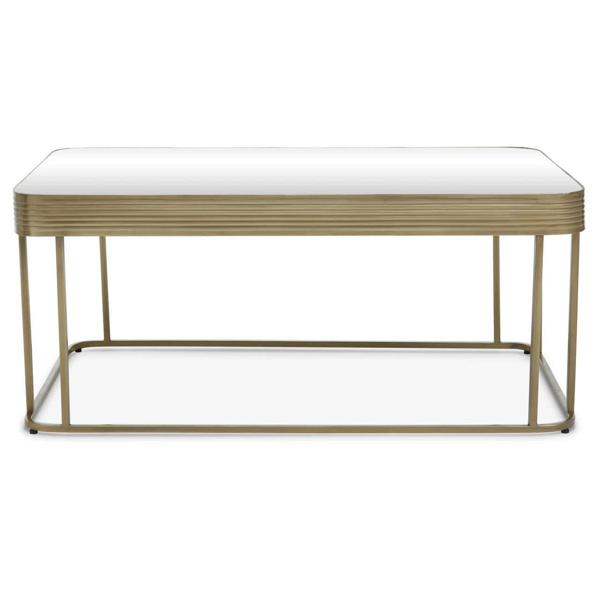 Noosa & Co. Living Ella Gold Coffee Table with Mirror Top House of Isabella UK