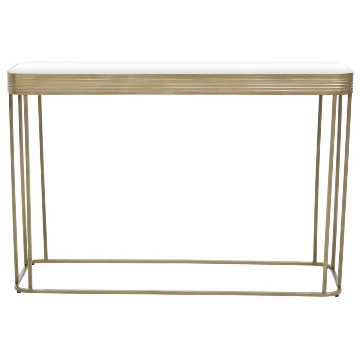 Noosa & Co. Living Ella Gold Console Table with Mirror Top House of Isabella UK