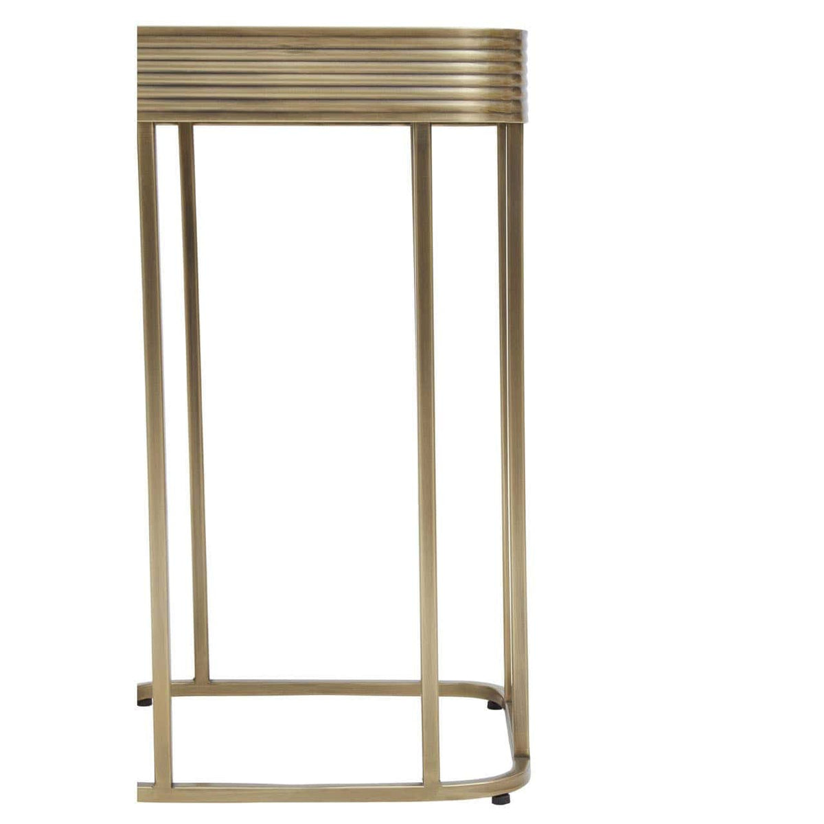 Noosa & Co. Living Ella Gold Side Table with Mirror Top House of Isabella UK