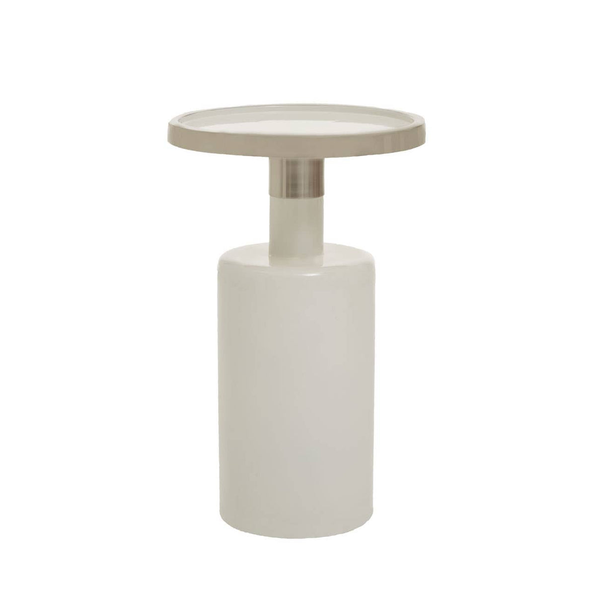 Elva Side Table With White Base.