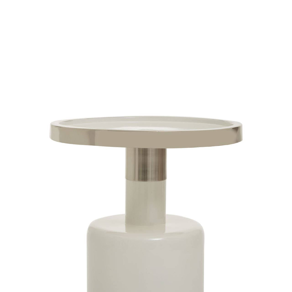 Elva Side Table With White Base.