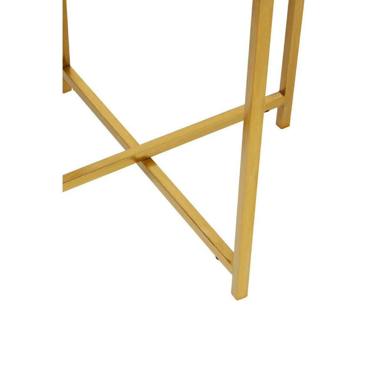 Enzo Set Of Two Black Wire And Gold Frame Tables.