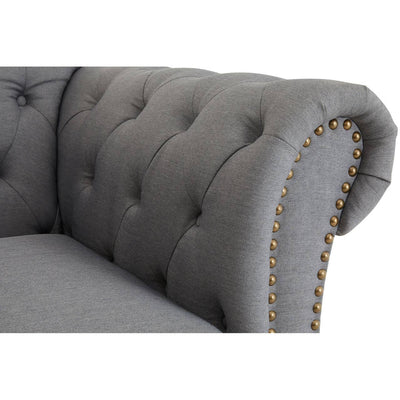 Noosa & Co. Living Fable Grey Chesterfield Chair House of Isabella UK