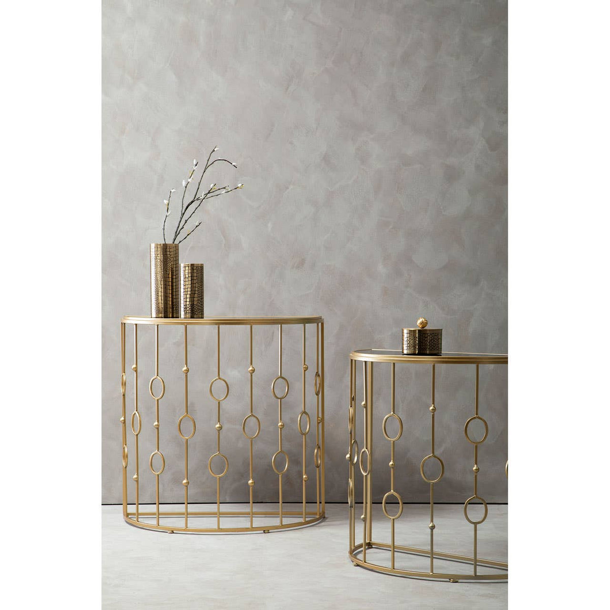 Faiza Art Deco Console Tables.