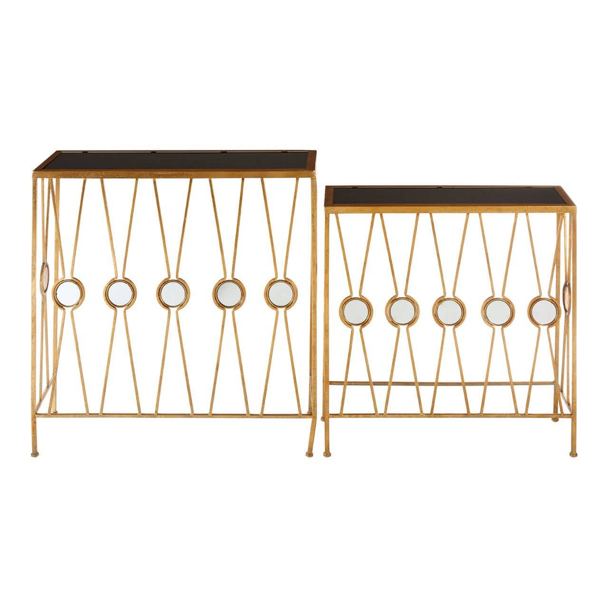 Faiza Set Of 2 Rectangular Console Tables.
