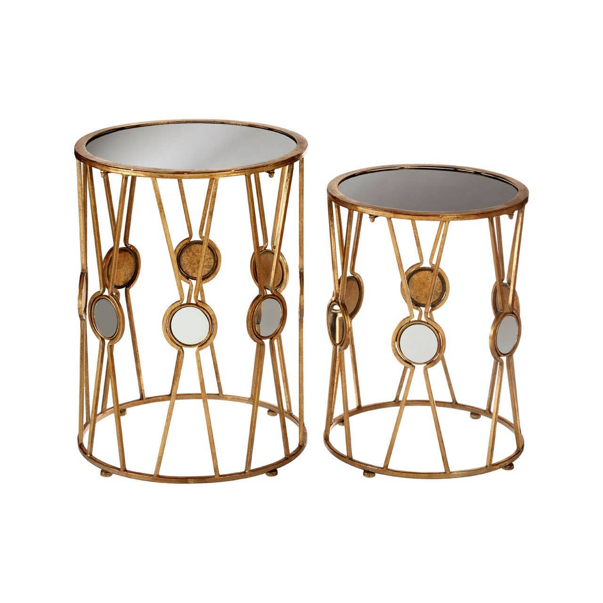 Faiza Set Of 2 X-Design Rounded Tables.