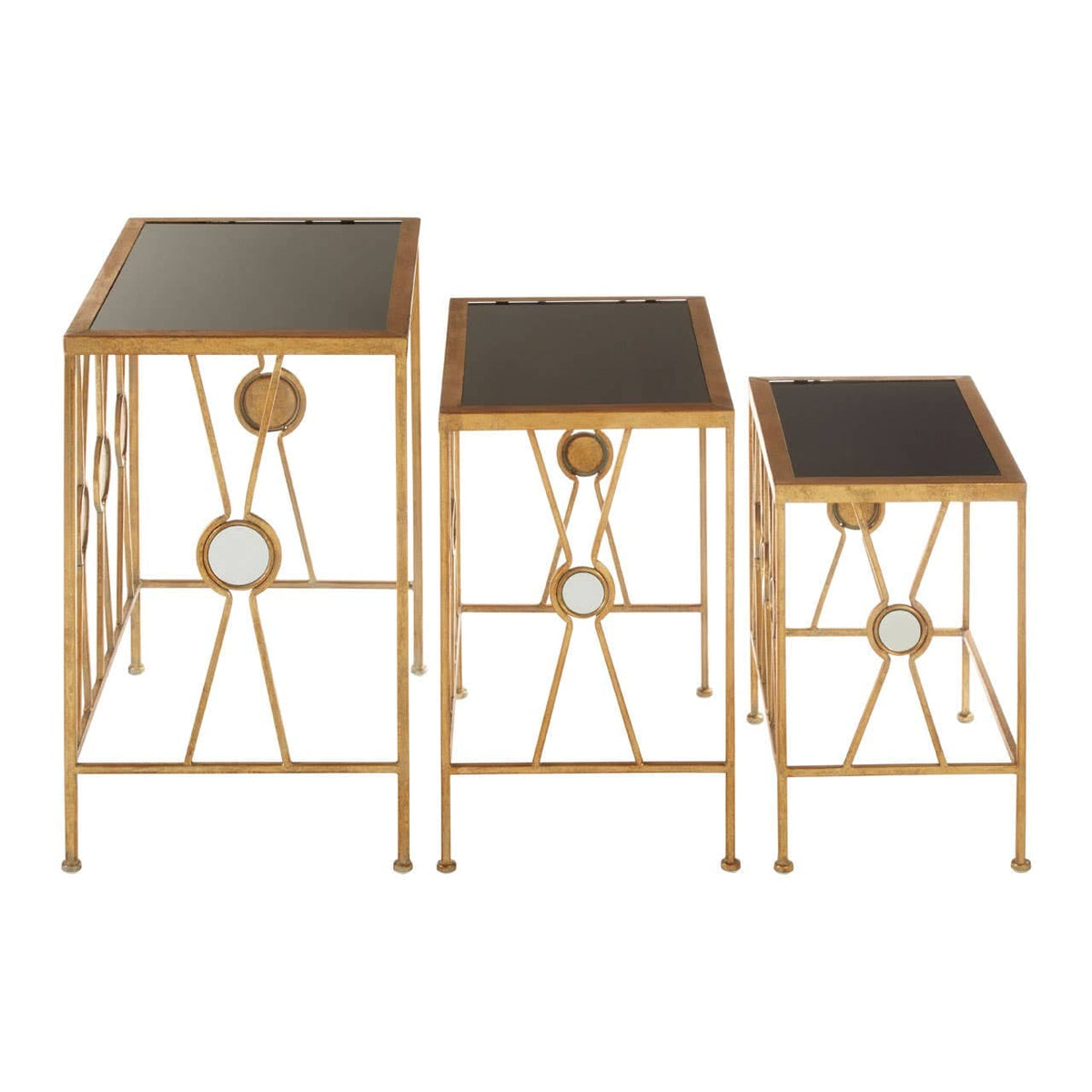 Faiza Set Of 3 X-Design Nesting Tables.