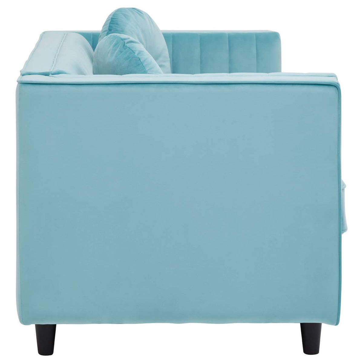 Farah 2 Seat Midnight Green Velvet Sofa.