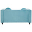 Farah 2 Seat Midnight Green Velvet Sofa.